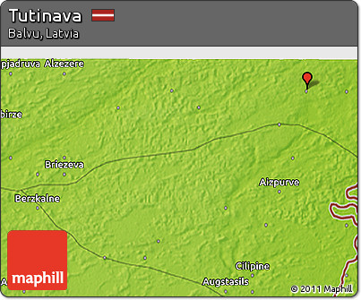 Physical 3D Map of Tutinava