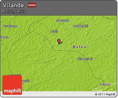 Physical 3D Map of Vīlande