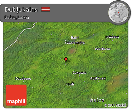 Satellite 3D Map of Dubļukalns
