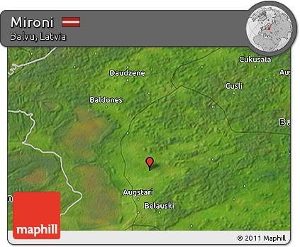 Satellite 3D Map of Mironi