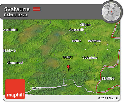 Satellite 3D Map of Svataune