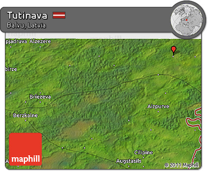 Satellite 3D Map of Tutinava