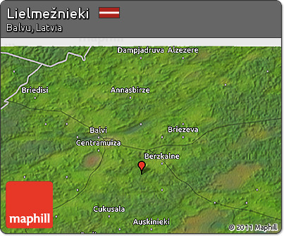 Satellite 3D Map of Lielmežnieki