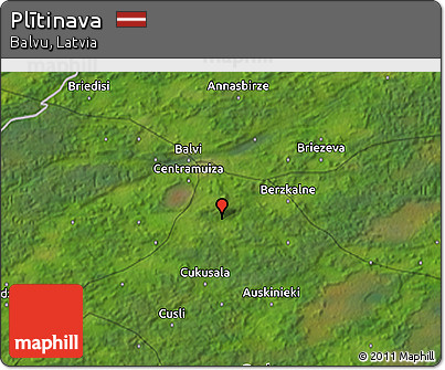 Satellite 3D Map of Plītinava