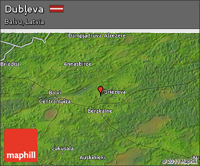 Satellite 3D Map of Dubļeva