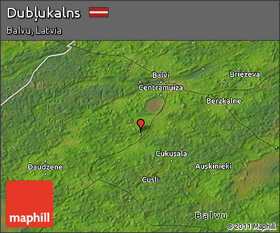 Satellite 3D Map of Dubļukalns