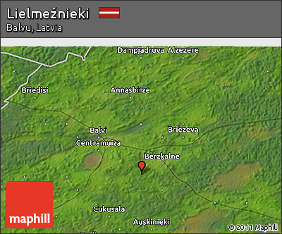 Satellite 3D Map of Lielmežnieki