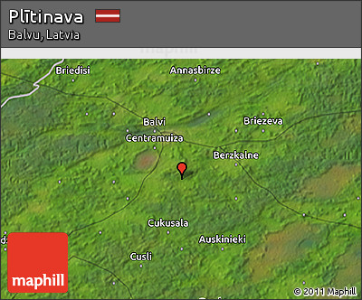 Satellite 3D Map of Plītinava