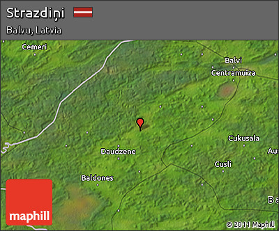 Satellite 3D Map of Strazdiņi