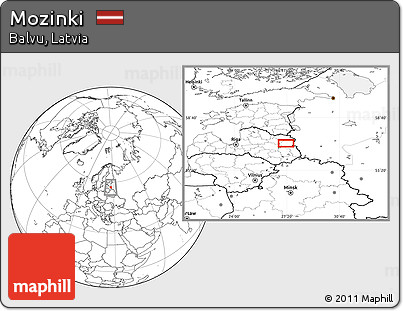 Blank Location Map of Mozinki