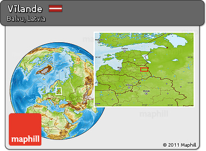 Physical Location Map of Vīlande