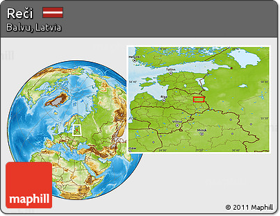 Physical Location Map of Reči
