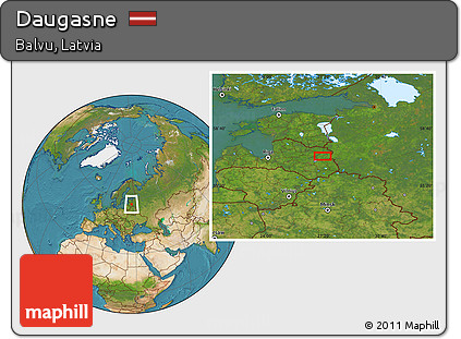 Satellite Location Map of Daugasne