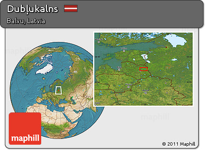 Satellite Location Map of Dubļukalns