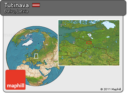 Satellite Location Map of Tutinava