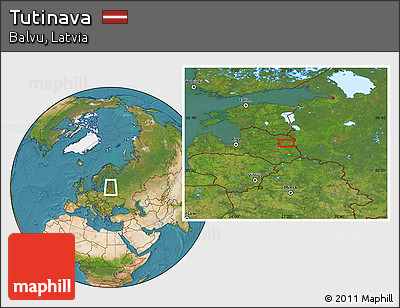 Satellite Location Map of Tutinava
