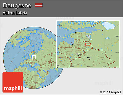 Savanna Style Location Map of Daugasne