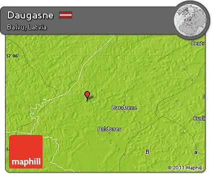 Physical Map of Daugasne