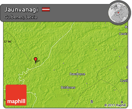 Physical Map of Jaunvanagi