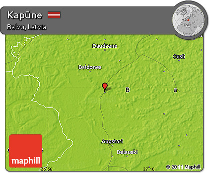 Physical Map of Kapūne