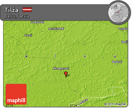 Physical Map of Tilža