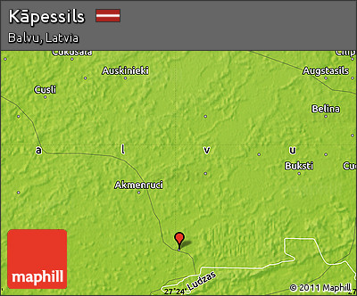 Physical Map of Kāpessils