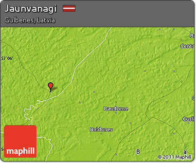 Physical Map of Jaunvanagi