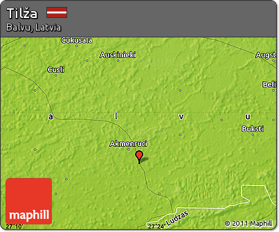 Physical Map of Tilža