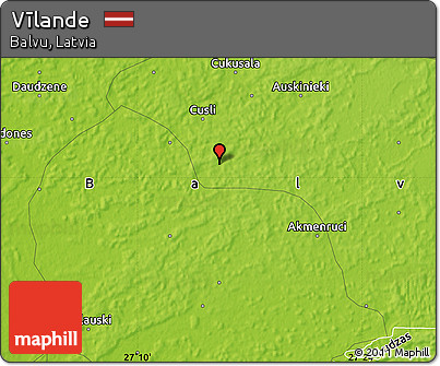 Physical Map of Vīlande
