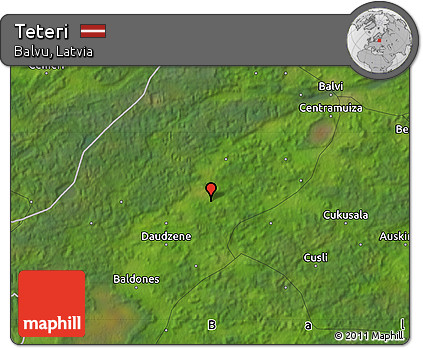 Satellite Map of Teteri