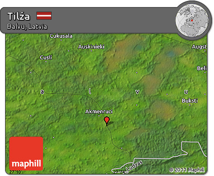 Satellite Map of Tilža