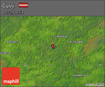 Satellite Map of Čušļi