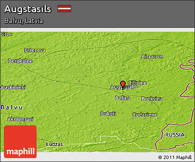 Physical Panoramic Map of Augstasils