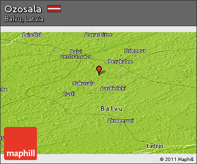 Physical Panoramic Map of Ozosala