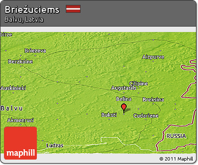 Physical Panoramic Map of Briežuciems