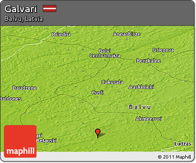 Physical Panoramic Map of Galvari