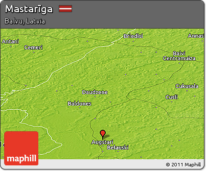 Physical Panoramic Map of Mastarīga