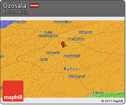 Political Panoramic Map of Ozosala