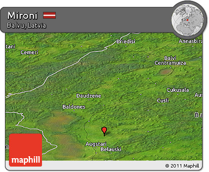 Satellite Panoramic Map of Mironi