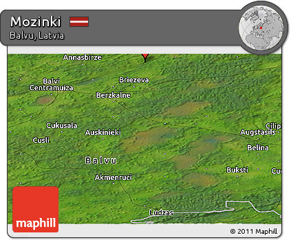 Satellite Panoramic Map of Mozinki