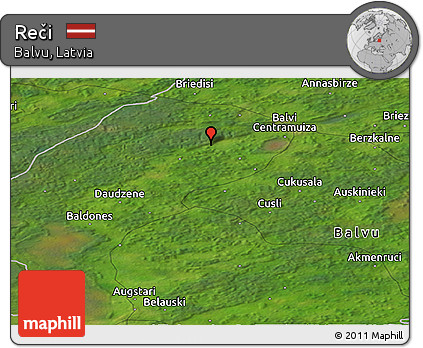 Satellite Panoramic Map of Reči