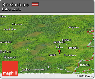 Satellite Panoramic Map of Briežuciems