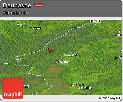 Satellite Panoramic Map of Daugasne