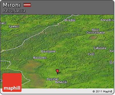 Satellite Panoramic Map of Mironi