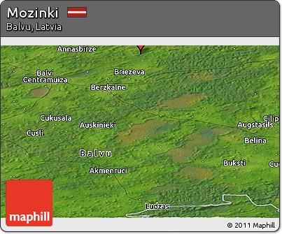 Satellite Panoramic Map of Mozinki