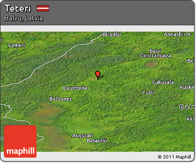 Satellite Panoramic Map of Teteri