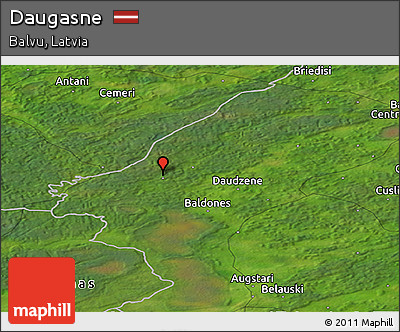Satellite Panoramic Map of Daugasne