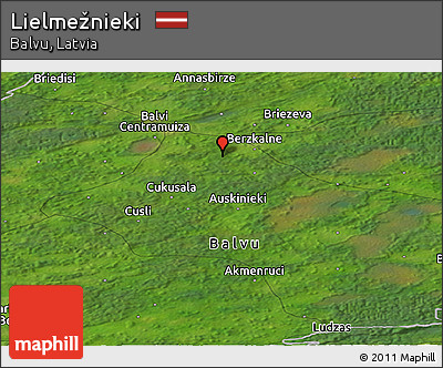 Satellite Panoramic Map of Lielmežnieki
