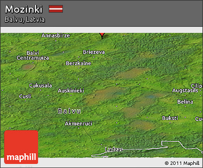 Satellite Panoramic Map of Mozinki