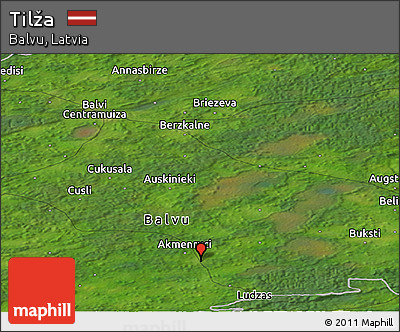 Satellite Panoramic Map of Tilža